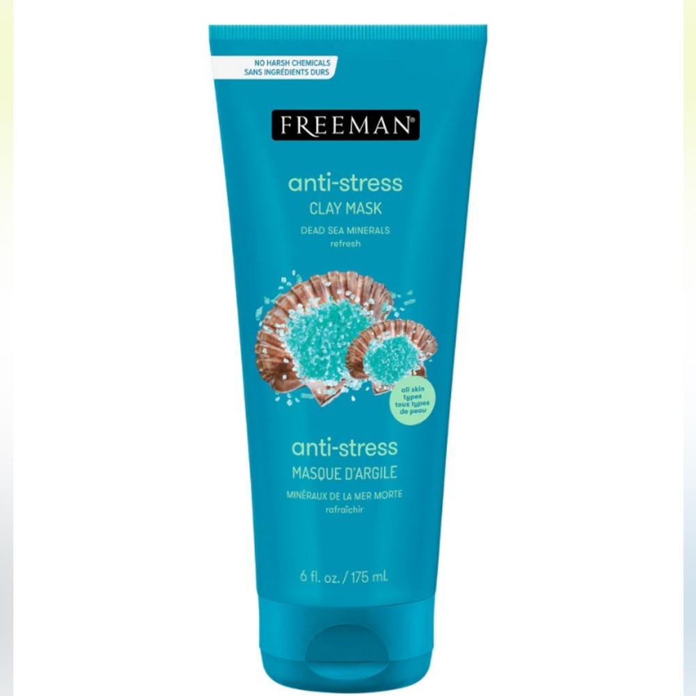 Freeman Anti-Stress Dead Sea Minerals Clay Facial Mask 6 oz